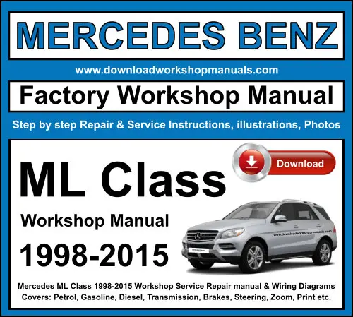 Mercedes ML Class service repair manual PDF download