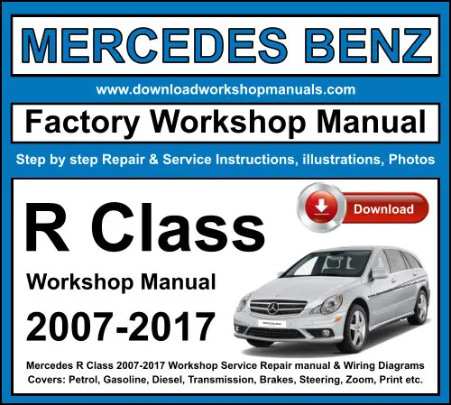 Mercedes R Class service repair manual PDF download