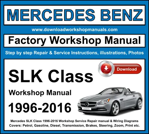 Mercedes SLK Class service repair manual PDF download