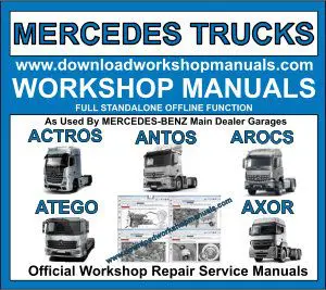 Mercedes Trucks service repair manual PDF download