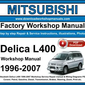 Mitsubishi Delica L400 1996-2007 service repair manual PDF download
