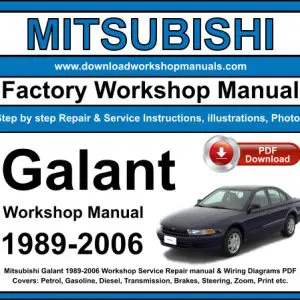 Mitsubishi Galant 1989-2006 service repair manual PDF download