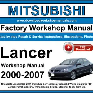 Mitsubishi Lancer 2000-2007 service repair manual PDF download