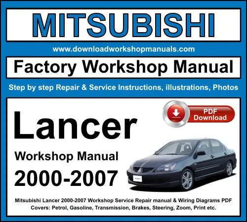 Mitsubishi Lancer 2000-2007 service repair manual PDF download