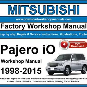 Mitsubishi Pajero iO 1998-2015 service repair manual PDF download