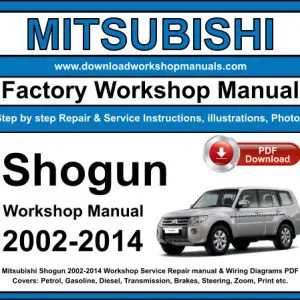 Mitsubishi Shogun 2002-2014 service repair manual PDF download