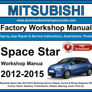 Mitsubishi Space Star 2012-2015 service repair manual PDF download