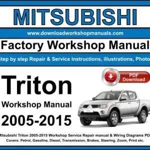 Mitsubishi Triton 2005-2015 service repair manual PDF download
