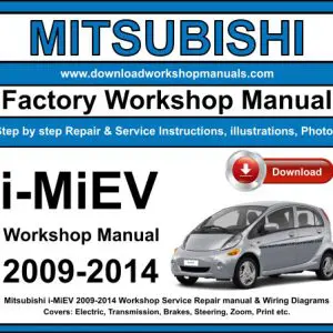 Mitsubishi i-MiEV 2009-2014 service repair manual PDF download