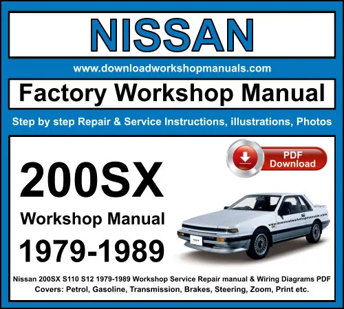 NISSAN 200 SX 1979-1989 service repair manual PDF download