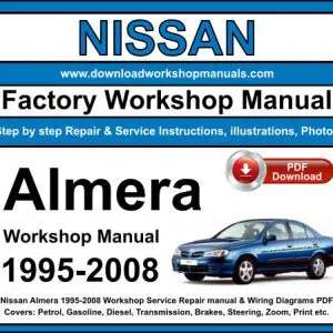 NISSAN Almera 1995-2008 service repair manual PDF download