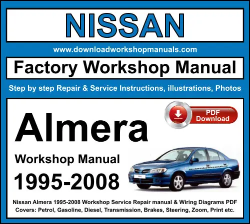 NISSAN Almera 1995-2008 service repair manual PDF download