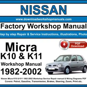 NISSAN Micra 1982-2002 service repair manual PDF download
