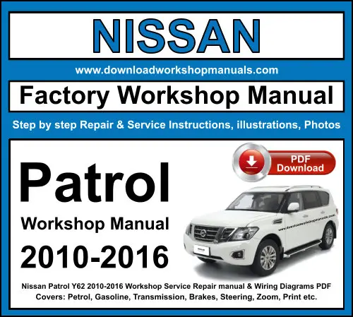 NISSAN Patrol Y62 2010-2016 service repair manual PDF download
