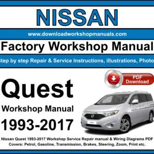 NISSAN Quest 1993-2017 service repair manual PDF download