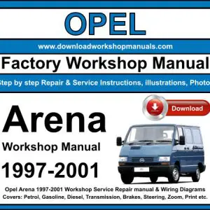 Opel Arena 1997-2001 service repair manual PDF download
