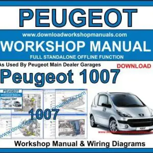 Peugeot 1007 2005-2010 service repair manual PDF download