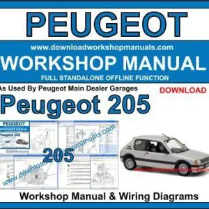 Peugeot 205 1983-1999 service repair manual PDF download