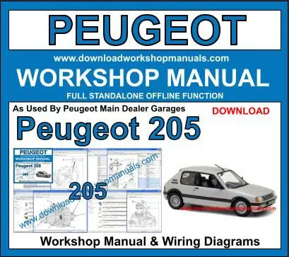 Peugeot 205 1983-1999 service repair manual PDF download