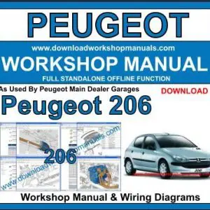 Peugeot 206 1998-2013 service repair manual PDF download