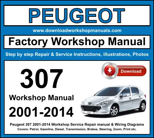 Peugeot 307 2001-2014 service repair manual PDF download