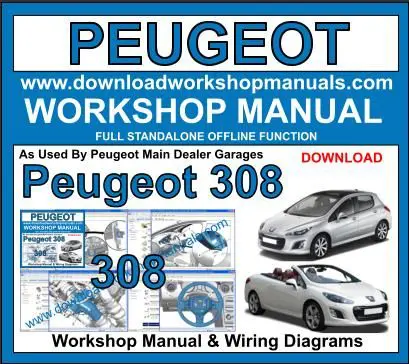 Peugeot 308 2007-2014 service repair manual PDF download