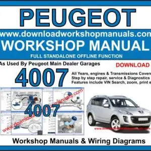 Peugeot 4007 2007-2012 service repair manual PDF download