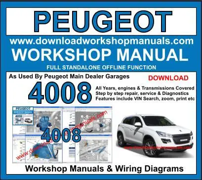 Peugeot 4008 2012-2017 service repair manual PDF download
