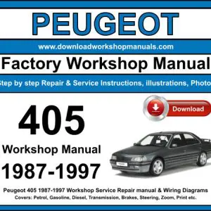 Peugeot 405 1987-1997 service repair manual PDF download