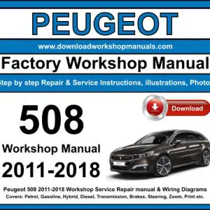 Peugeot 508 2011-2018 service repair manual PDF download