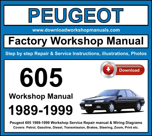 Peugeot 605 1989-1999 service repair manual PDF download