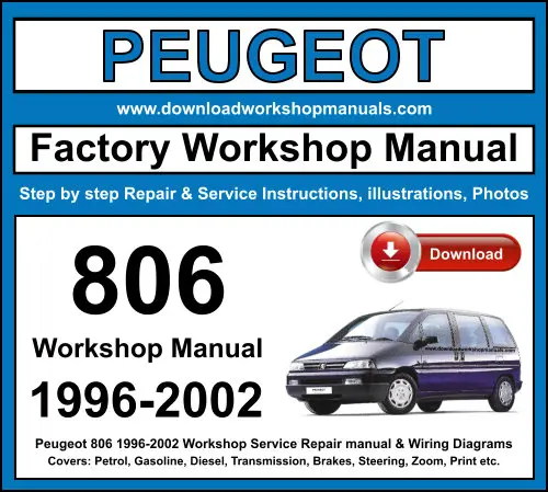 Peugeot 806 1996-2002 service repair manual PDF download