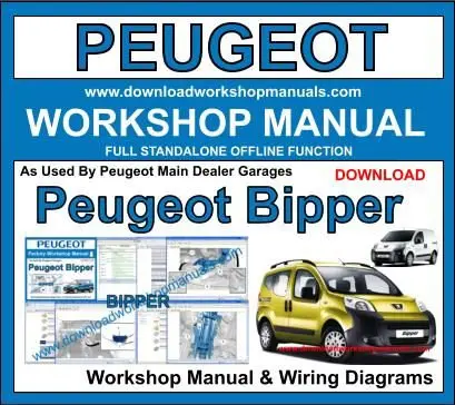 Peugeot Bipper 2008-2017 service repair manual PDF download