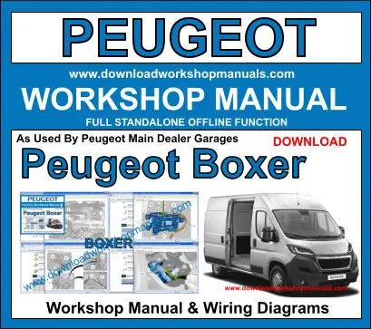 Peugeot Boxer 1993-2021 service repair manual PDF download