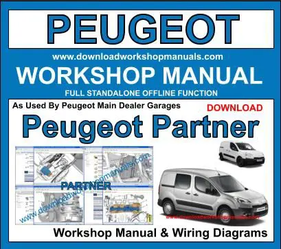 Peugeot Partner 1996-2018 service repair manual PDF download