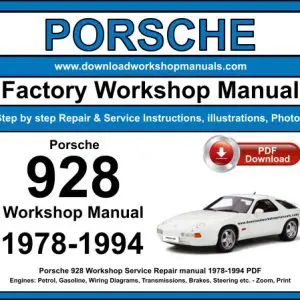Porsche 928 1978-1994 service repair manual PDF download