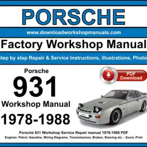 Porsche 931 1978-1988 service repair manual PDF download