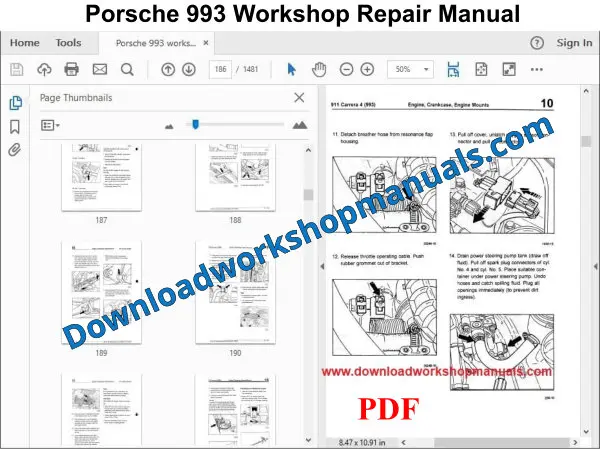 Porsche 993 Workshop Repair Manual