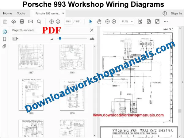Porsche 993 Workshop Wiring Diagrams