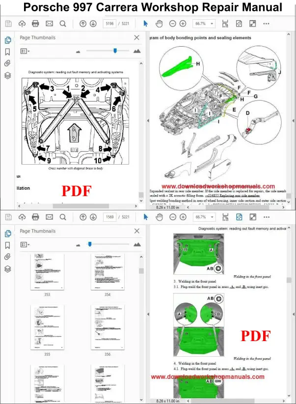 Porsche 997 Carrera Workshop Repair Manual