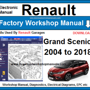 Renault Grand Scenic 2004-2021 service repair manual PDF download
