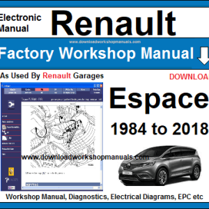 Renault Espace 1984-2021 service repair manual PDF download