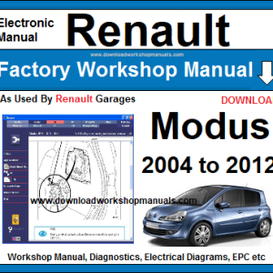 Renault Modus 2004-2012 service repair manual PDF download