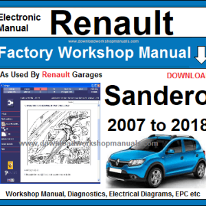 Renault Sandero 2007-2020 service repair manual PDF download