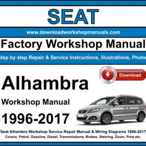 Seat Alhambra 1996-2017 service repair manual PDF download