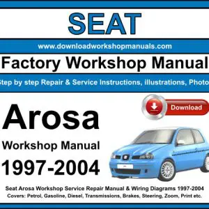 Seat Arosa 1997-2004 service repair manual PDF download