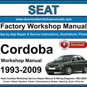 Seat Cordoba 1993-2009 service repair manual PDF download