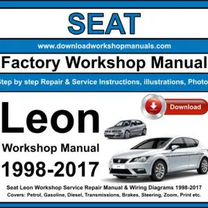 Seat Leon 1998-2017 service repair manual PDF download