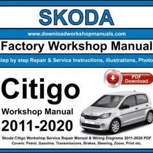 Skoda Citigo 2011-2020 service repair manual PDF download