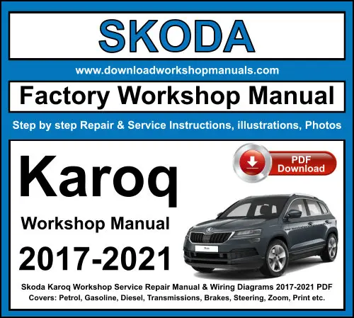 Skoda Karoq 2017-2021 service repair manual PDF download